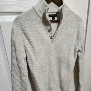 Banana Republic | Men’s Sweater (Small) - Button Mock-neck